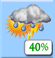 This Afternoon: A chance of rain showers between 2pm and 5pm, then a chance of showers and thunderstorms. Partly sunny, with a high near 84. Southwest wind 7 to 10 mph. Chance of precipitation is 40%. New rainfall amounts between a tenth and quarter of an inch possible. This Afternoon: Chance Showers And Thunderstorms