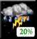 Sunday Night: Chance Showers And Thunderstorms