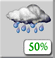 Saturday: Chance Light Rain then Chance Rain Showers