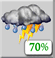 Friday: Rain showers likely and patchy fog before 11am, then showers and thunderstorms likely between 11am and noon, then patchy fog and showers and thunderstorms between noon and 2pm, then patchy fog and showers and thunderstorms. Some of the storms could produce heavy rain. Cloudy, with a high near 57. Northeast wind 6 to 10 mph. Chance of precipitation is 100%. New rainfall amounts between 1 and 2 inches possible. Friday: Patchy Fog